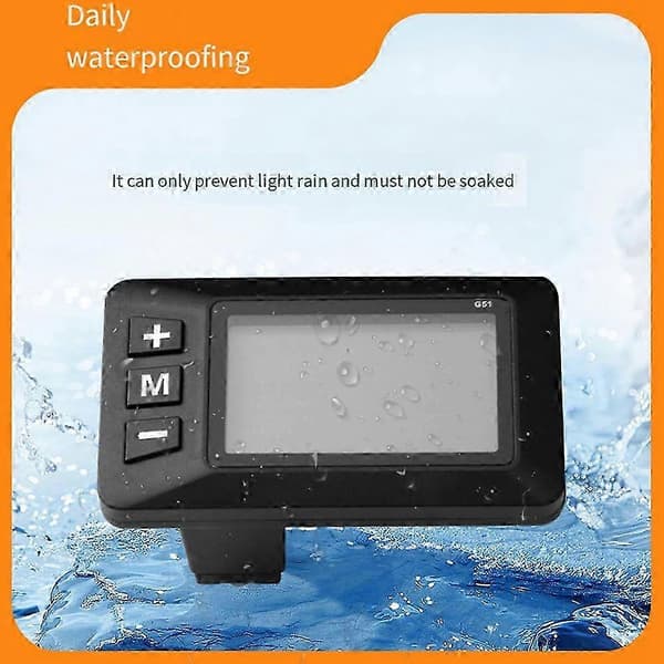 5-bens LCD hastighedsdisplay Vandtæt Multi-spænding 24V/36V/48V E-Scooter Accelerator