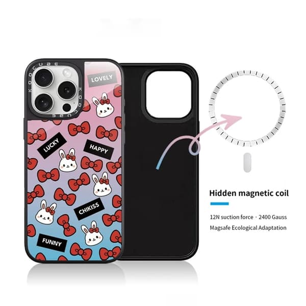 Mobilskal för iPhone 15 Pro MagSafe Aluminium Silikon Rosa 95