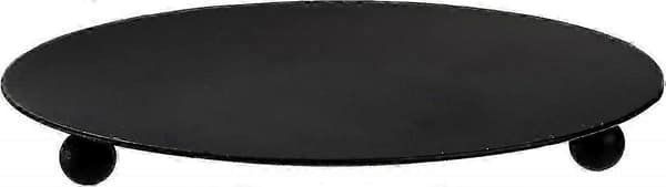 8-paknings lysestaker i jernplate, dekorative lysestaker i jern, 11 cm diameter