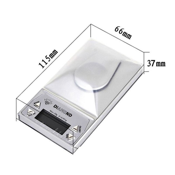 Digital våg Pocket 10g - 0,001g