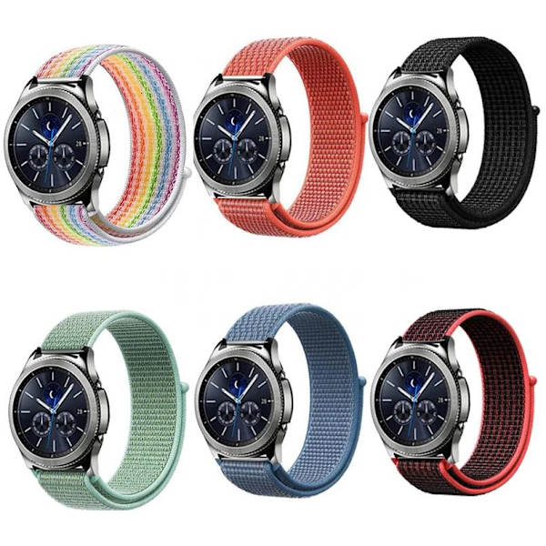 3-pack SmartWatch Armband 20mm Nylon