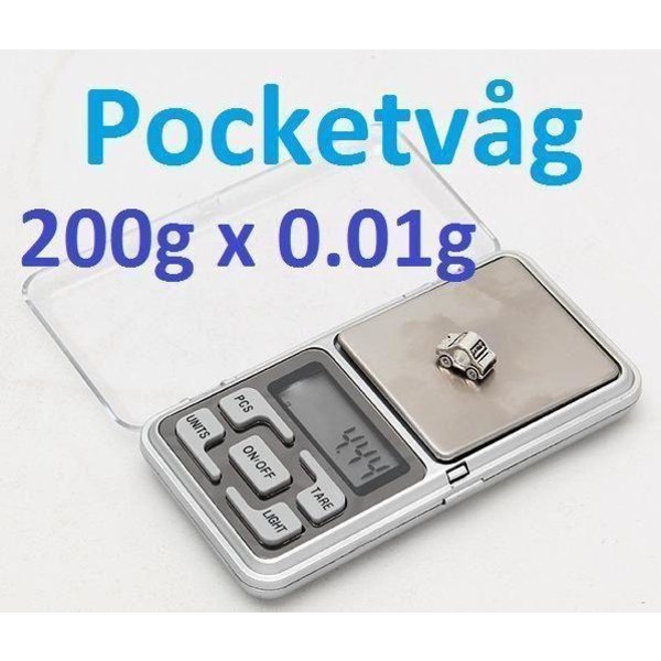 Digital våg Pocket 200g - 0,01g