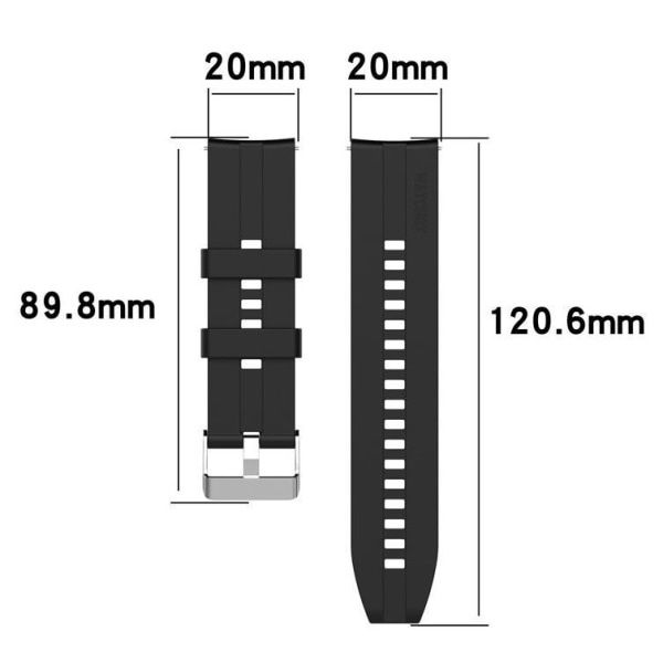 3-pack SmartWatch Armband 20mm Silikon