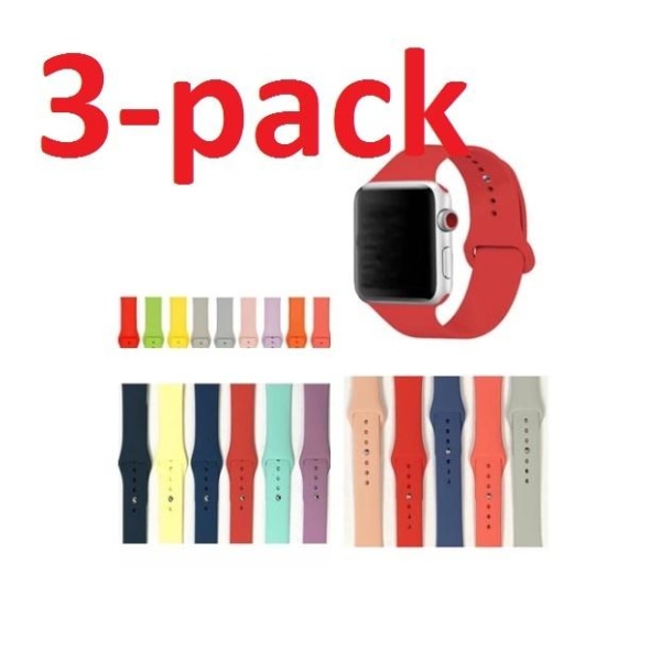 3-pack Apple Watch Armband - 42/44/45mm