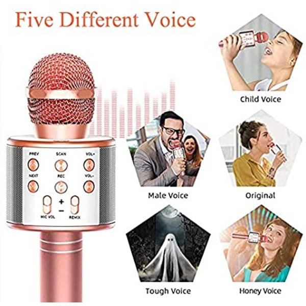 Trådløs Bluetooth Karaoke Mikrofon Trådløs bærbar håndholdt e9b1 | Fyndiq