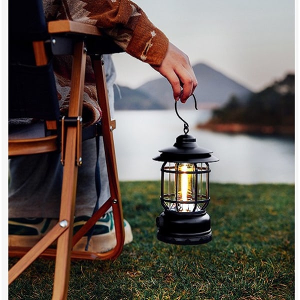 Utendørs campinglampe Hengende retro lampe Red Battery b4b1 | Red | Battery  | Fyndiq