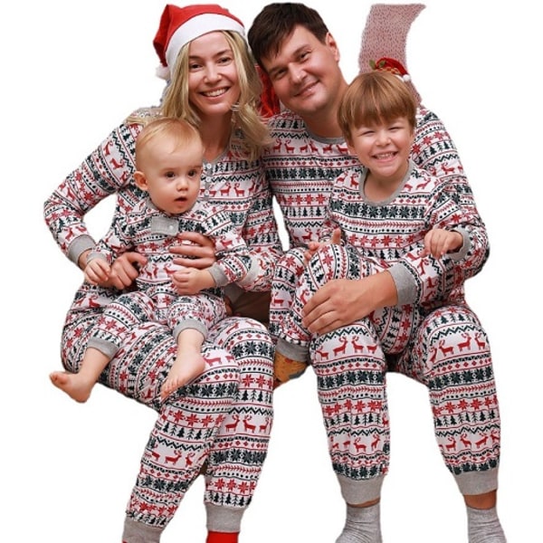 Vanhemman ja lapsen suhteen vaatteet puku pyjamat joulupyjamat S 9e3d | S |  Fyndiq