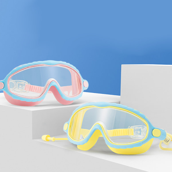 Svømmebriller til børn Vandtætte anti-dug dykkerbriller Blue Yellow 44a9 |  Blue Yellow | Fyndiq