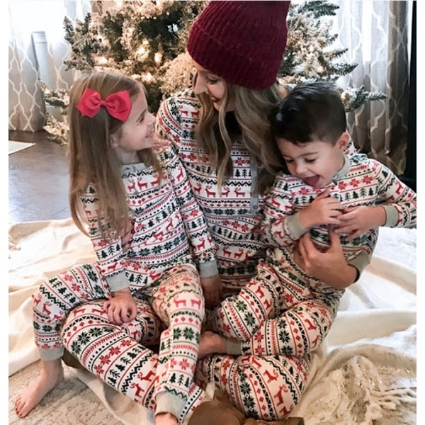 Foreldre-barn forhold klær dress pyjamas Jule pysjamas M 9790 | M | Fyndiq