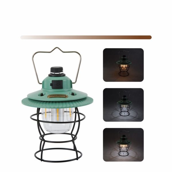 Ulkokäyttöön tarkoitettu Retro Camping Light LED-tunnelmavalo retkeilylyhty  Champagne Gold c0a9 | Champagne Gold | Fyndiq