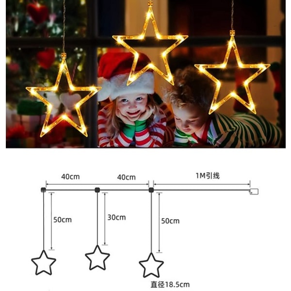 LED juledekorasjonslys Stjernelys 3Pcs 67f5 | 3Pcs | Fyndiq
