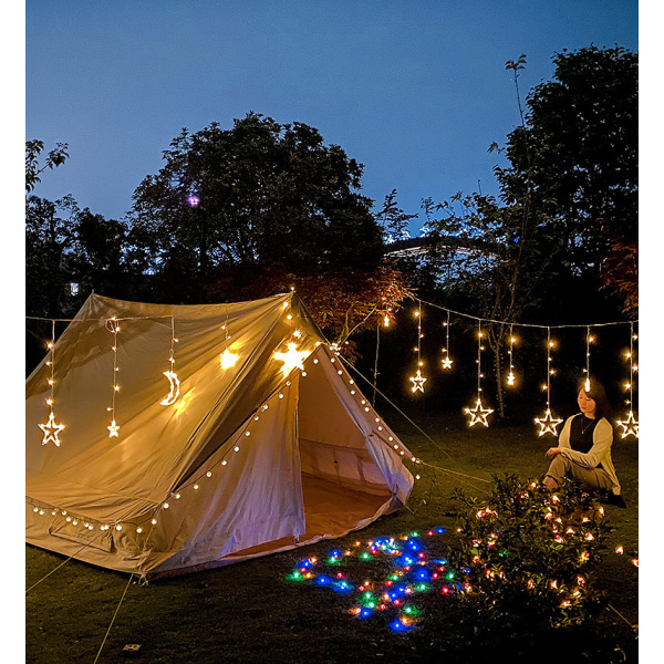 Solar String Lights Outdoor Camping Telt Atmosphere Light Warm Light 7afe |  Warm Light | Fyndiq