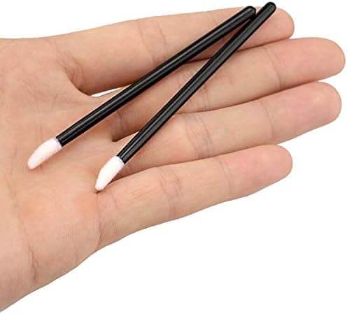 200 engangs læbepensler, applikatorpinde, perfekt læbe makeup sæt, sort