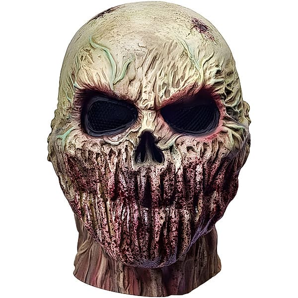 Halloweenmaske for voksne, zombie-kostyme, hodeplagg
