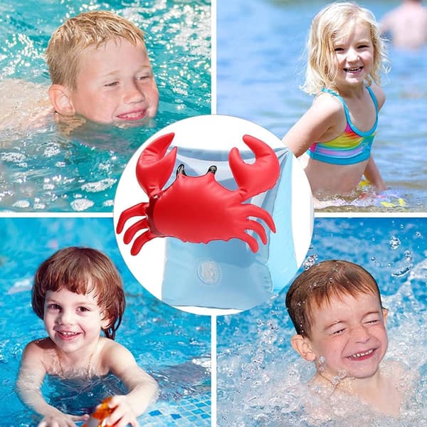 Uppblåsbara Armpuffar Simning Armringar Flytringar för Barn Pool