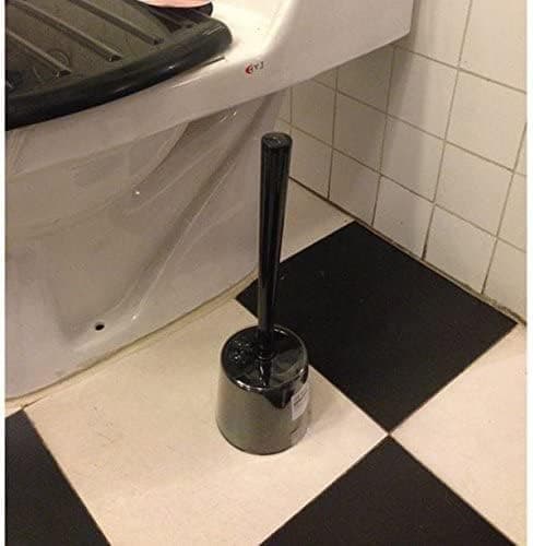 Toiletbørste, polypropylen, sort, 14.02x4.29x4.09 tommer