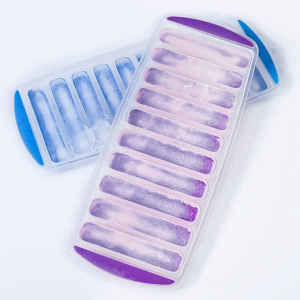 2-pack Silikon Isbitsform, Stapelbar Tålig Diskmaskinsäker, Idealisk för Vattenflaskor och Sportflaskor