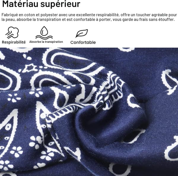6 kvinders brede elastiske bløde pandebånd i boheme-stil til yoga og sport