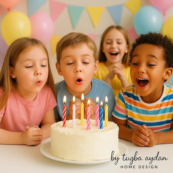 Bursdagslys - 288 stk. blandede farger bursdagslys til kake, kakelys til bursdag, små festlys
