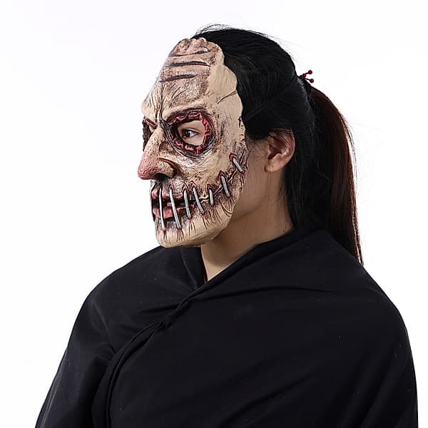Latex Horror Mask til Halloween Fest, Ghost Simulation, Human Headgear