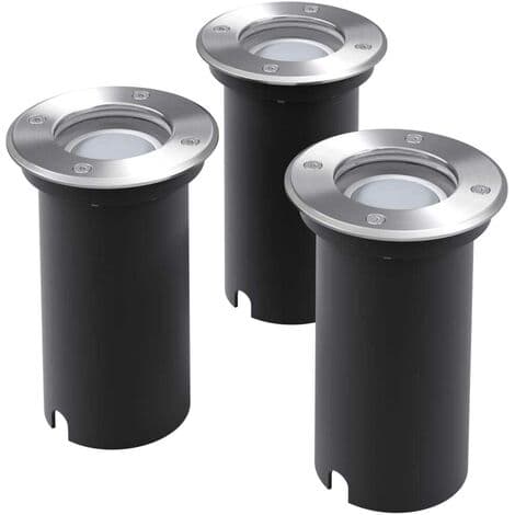 Upotettava LED-ulkovalaisin, 3 kpl pyöreä sarja