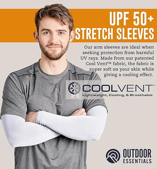 UV-skyddsärmar - kylande - Sport- och UV-skyddsärmar, 4-pack (3 par)