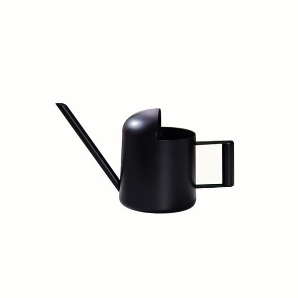 Vandkande i rustfrit stål, lang sprøjte til indendørs og udendørs planter, mini metalsprøjte, sort