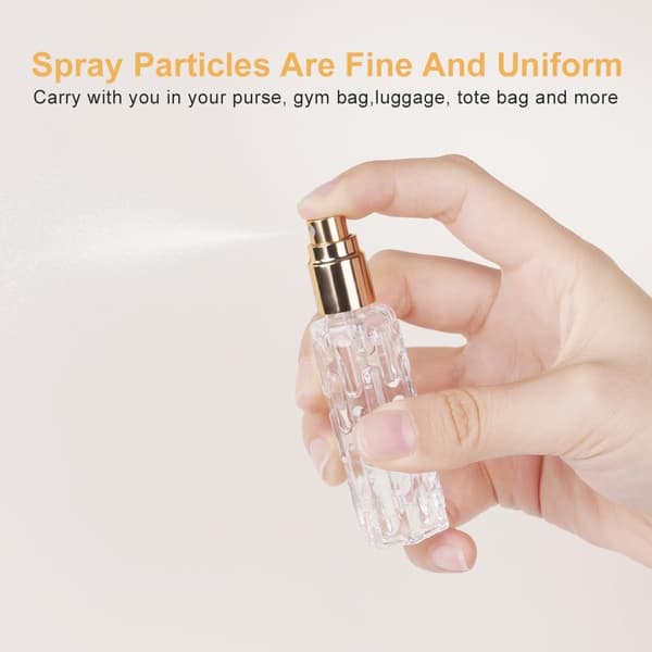 Påfyllningsbara parfymflaskor, 4 x 10 ml mini bärbara sprayflaskor, med läckagesäker design, lämpliga som present för både män och kvinnor