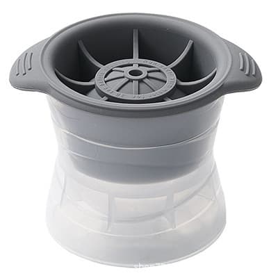 Kuleformet isbitbrett 6 cm | Isbitbrett for perfekte iskuler | Stor isbitform for whisky, cocktails