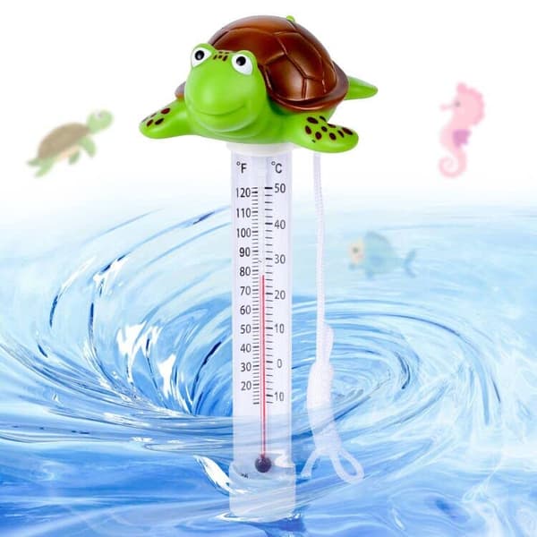 Flydende termometer, flydende pooltermometre, til indendørs og udendørs pools (termometer B)