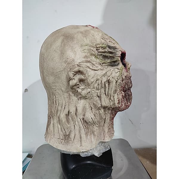 Halloweenmaske for voksne, zombie-kostyme, hodeplagg