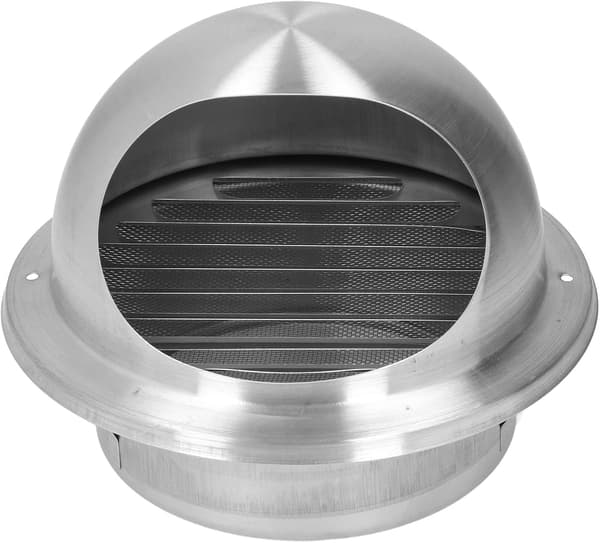 304 Kuleformet ventilasjonshette i rustfritt stål, avtrekkshette, 160 mm rund luftventil