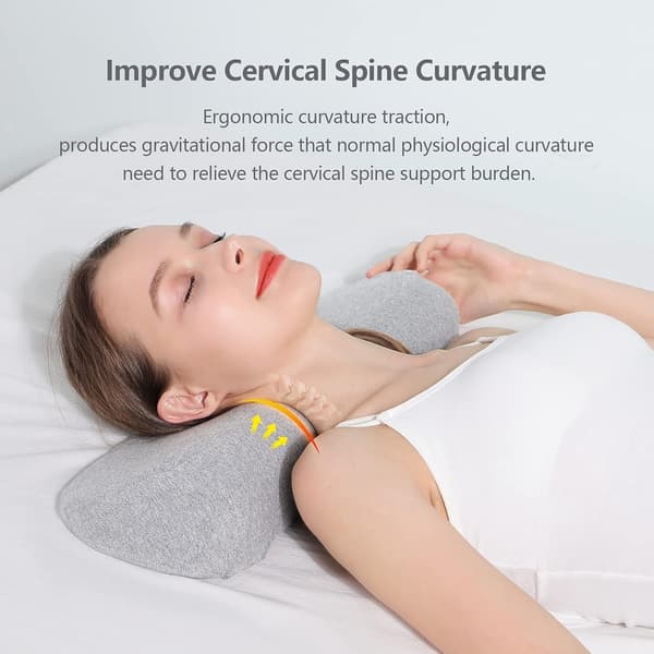 Cervicalkudde för sömn, memory foam-kudde för att lindra nacksmärta