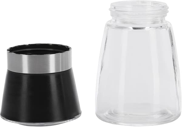 Krydderikværn med justerbare kværnindstillinger, kværnmekanisme i rustfrit stål, glashus, 180 ml