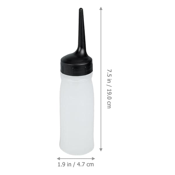 3-pack hårfärgsflaskor, klämflaskor för hårfärg, professionell frisörsapplikator, 120 ml