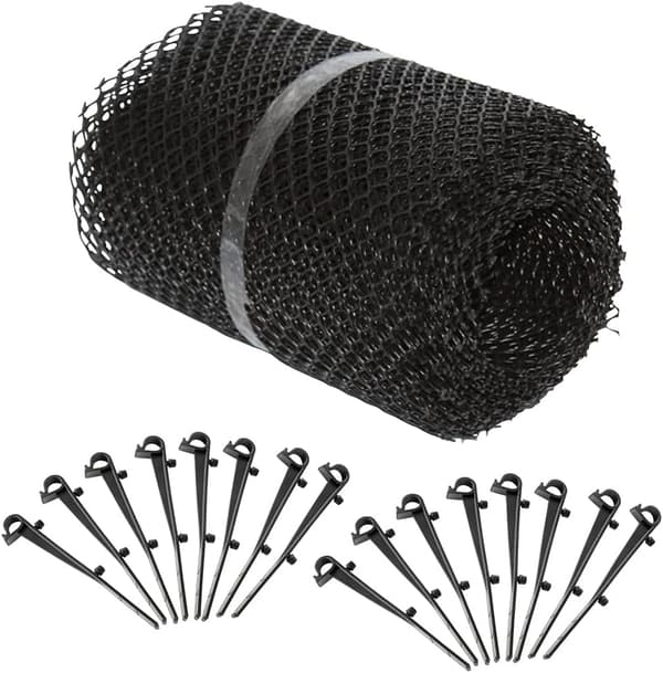 4x Stuprörsskydd med 60 fästklämmor, 16cm*6m