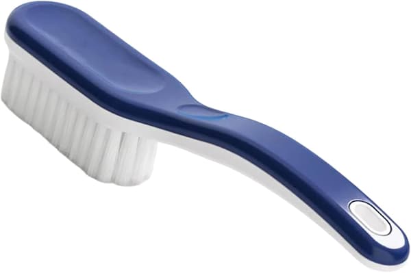Sko børste, bløde sko børster, 8.1 x 1.6 x 1.6 tommer kraftig professionel ergonomisk greb let hold pletfjerner blå