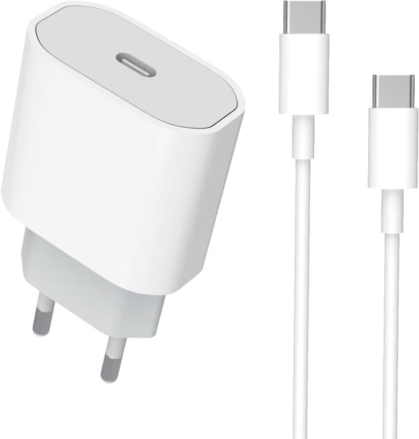 20W USB-C hurtigoplader til iPhone 17/17 Pro/17 Pro Max/16/15/Air, USB-C vægstik Type-C strømadapter