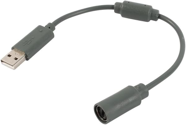 Erstatningskabel for kablet kontroller med USB-avbrudd for XBOX360 (grå)