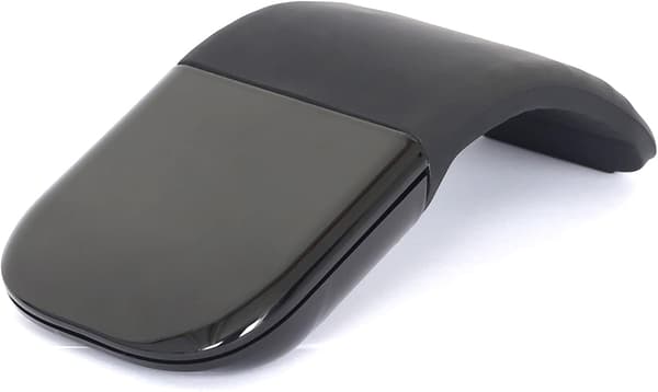 Bluetooth Arc Mouse, Bærbar Trådløs Foldbar Touch Mus, Ergonomisk Mini Optisk Mus til Notebook Laptop Tablet Smartphone (Sort)