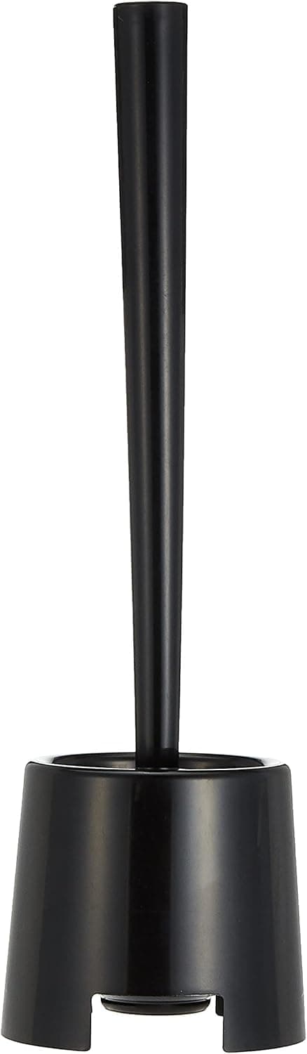 WC-harja, polypropeeni, musta, 14,02x4,29x4,09 tuumaa