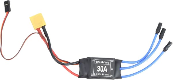 30A Brushless Elektronisk Hastighedsregulator, XT60 Brushless ESC til Fly, RC Bil Tilbehør, Egnet til Droner, Helikoptere, osv.