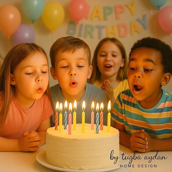 Bursdagslys - 288 stk. blandede farger bursdagslys til kake, kakelys til bursdag, små festlys