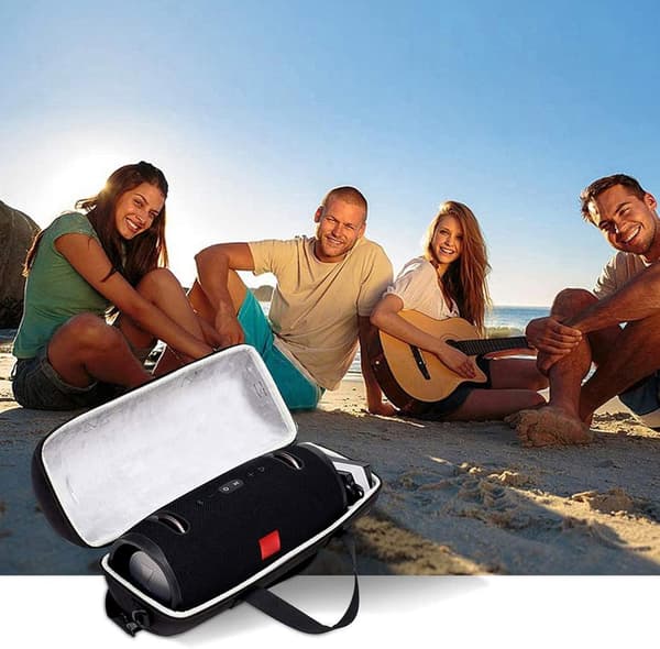 Hårdt etui til transport af bærbare Bluetooth-højttalere (sort)