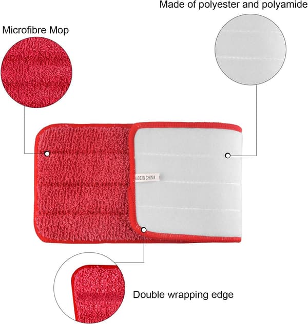1 stk Spraymoppputer Mikrofibermopp Refillpute Erstatningspute for rengjøring 42x14cm blå