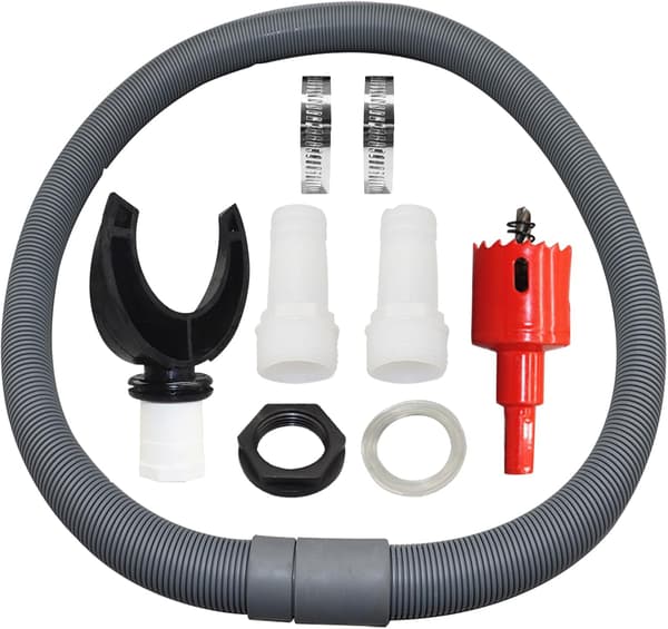 Regnvattenuppsamlare, Regnvattenuppsamlingskit, PVC-kopplingar, Stuprörsuppsamlare (100 mm)