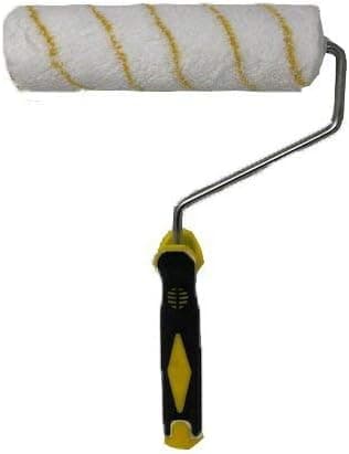 Färgroller med stänkskydd, gulrandig roller, 23 cm (9 tum), mikrofiber, set om 6