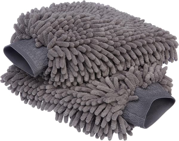 Mikrofiber biltvättshandske, 2-pack rengöringsdukar för biltvättshandskar