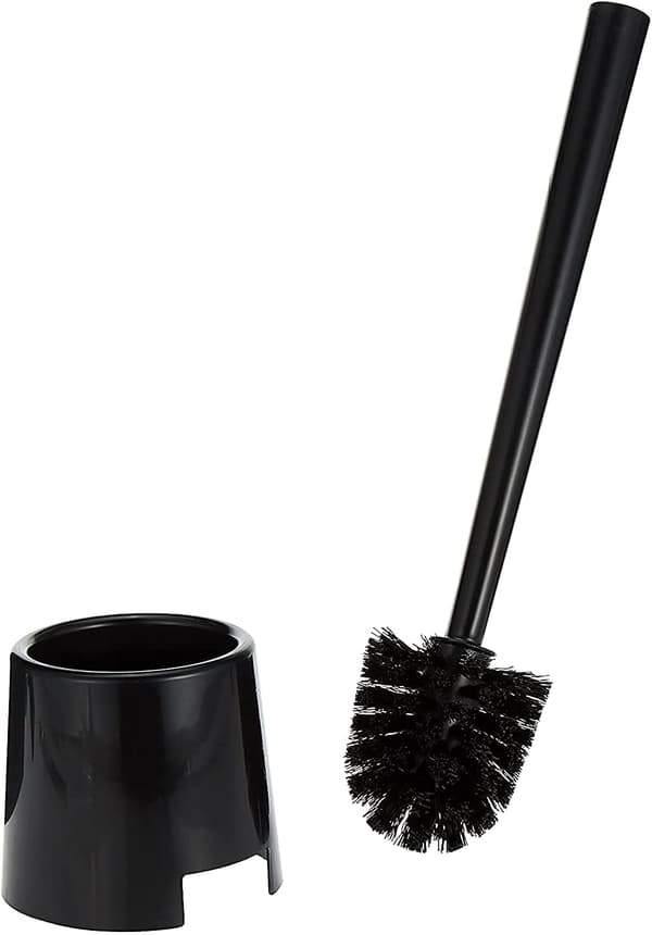 Toalettborste, polypropen, svart, 14.02x4.29x4.09 tum