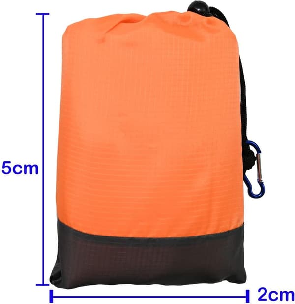 Vanntett ekstra stor strandmatte piknikteppe 210 cm x 200 cm